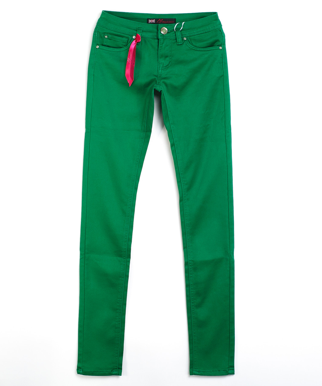 Зелёные женские брюки 0376 (S-2XL, 5 ед.) Мегусто - фото 1 - id-p4512684