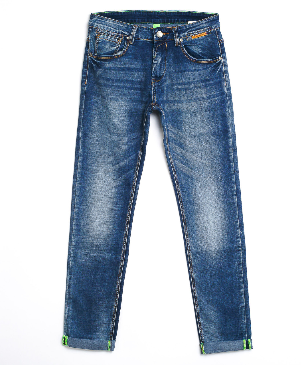 Мужские джинсы на манжете 0320 (30-38, 5 ед.) Итено - фото 1 - id-p4514805