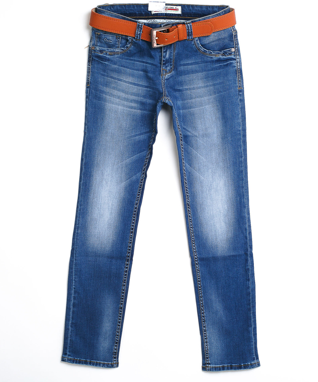 Мужские джинсы с ремнём 3007 (29-36, 7 ед.) Биделонг - фото 1 - id-p4514809