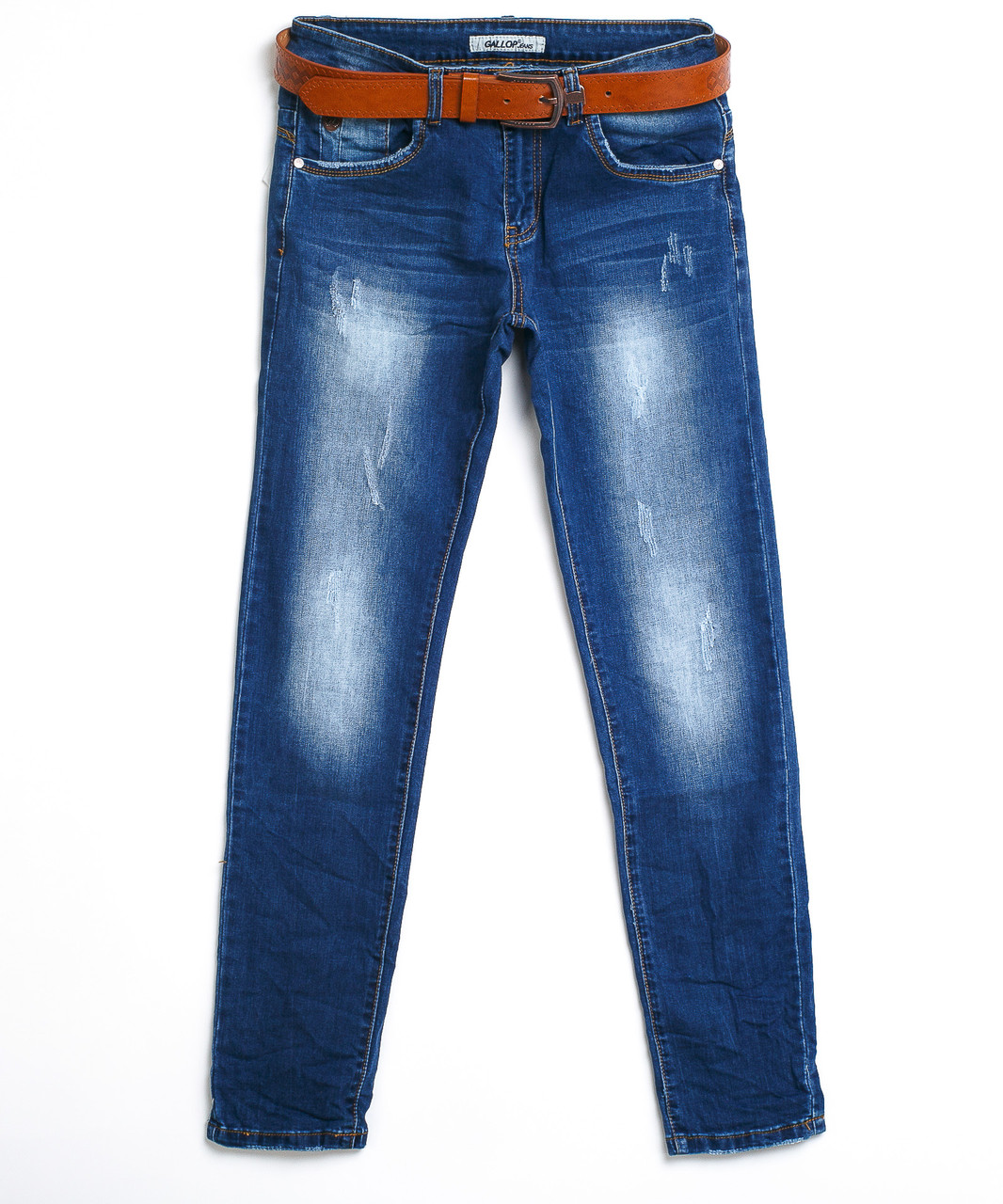 Мужские джинсы с потёртостями 0403 (30-38, 6 ед.) Галлоп - фото 1 - id-p4514811