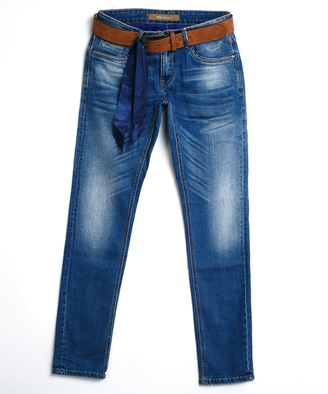 Зауженные мужские джинсы 0007 (29-36, 7 ед.) Регулар - фото 1 - id-p4514813