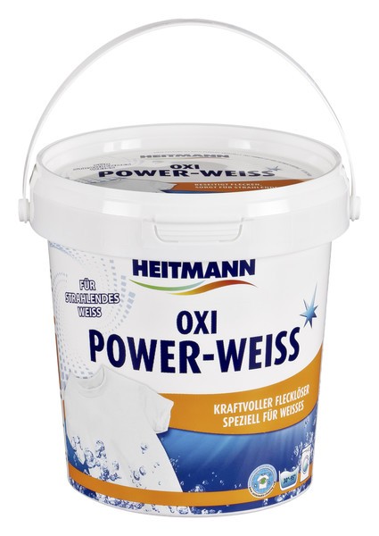 OXI Power-Weiss Heitmann - Мощный пятновыводитель на кислородной основе для белого белья, 750g