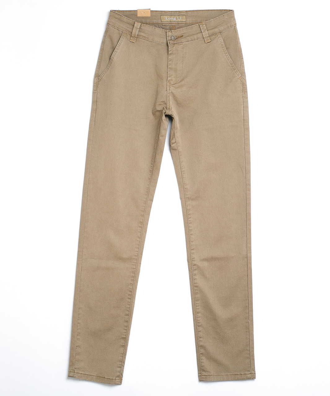Бежевые мужские брюки 0651 (29-38, 8 ед.) Лонг Ли - фото 1 - id-p4542526