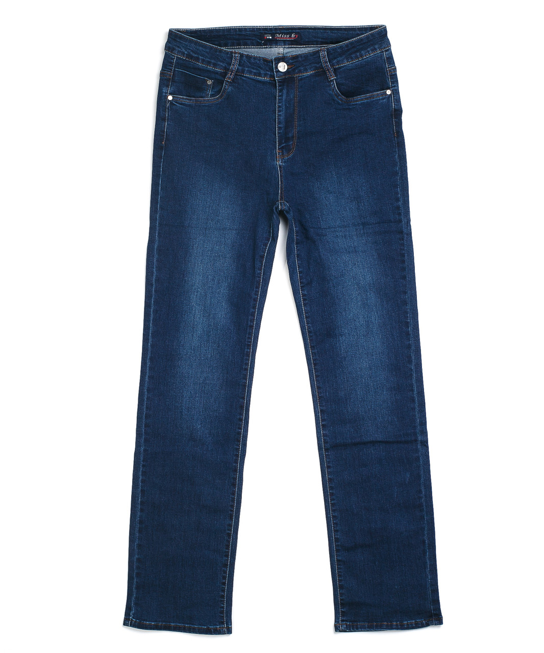 Прямые женские джинсы 0654 (32-42 батал, 6 ед.) Мисс бай - фото 1 - id-p4542839