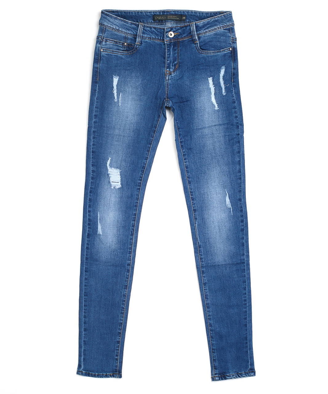 Зауженные женские джинсы 0637 (25-30, 6 ед.) Эм энд Джи - фото 1 - id-p4542848