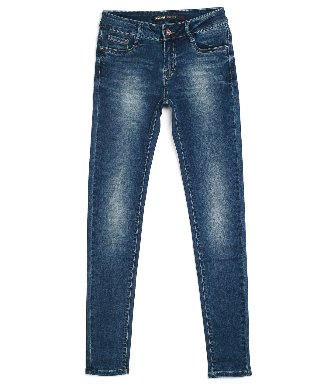 Зауженные женские джинсы 0648 (25-30, 6 ед.) Эм энд Джи - фото 1 - id-p4542841
