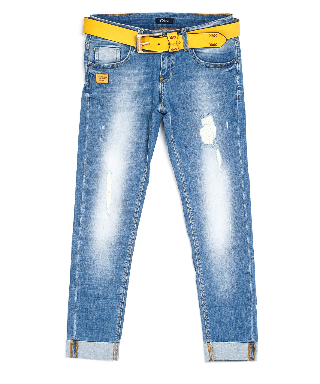 Женские джинсы на манжете 9057-510 (25-30, 6 ед.) Колибри - фото 1 - id-p4567276