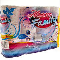 Туалетная бумага "Family" 12 штук/упаковка