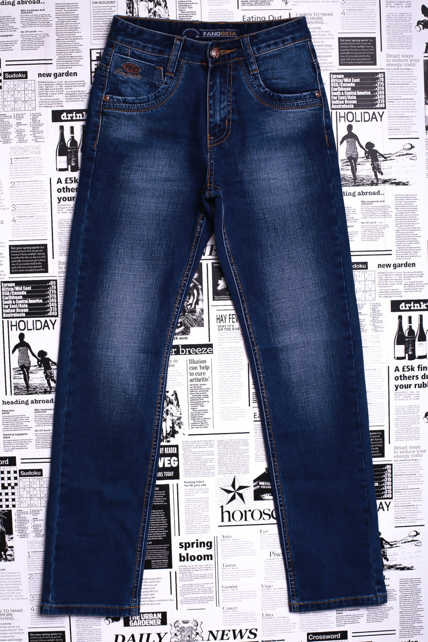 Прямые джинсы юниор 5014 (7 ед. 23-29) Fangsida - фото 1 - id-p4574884