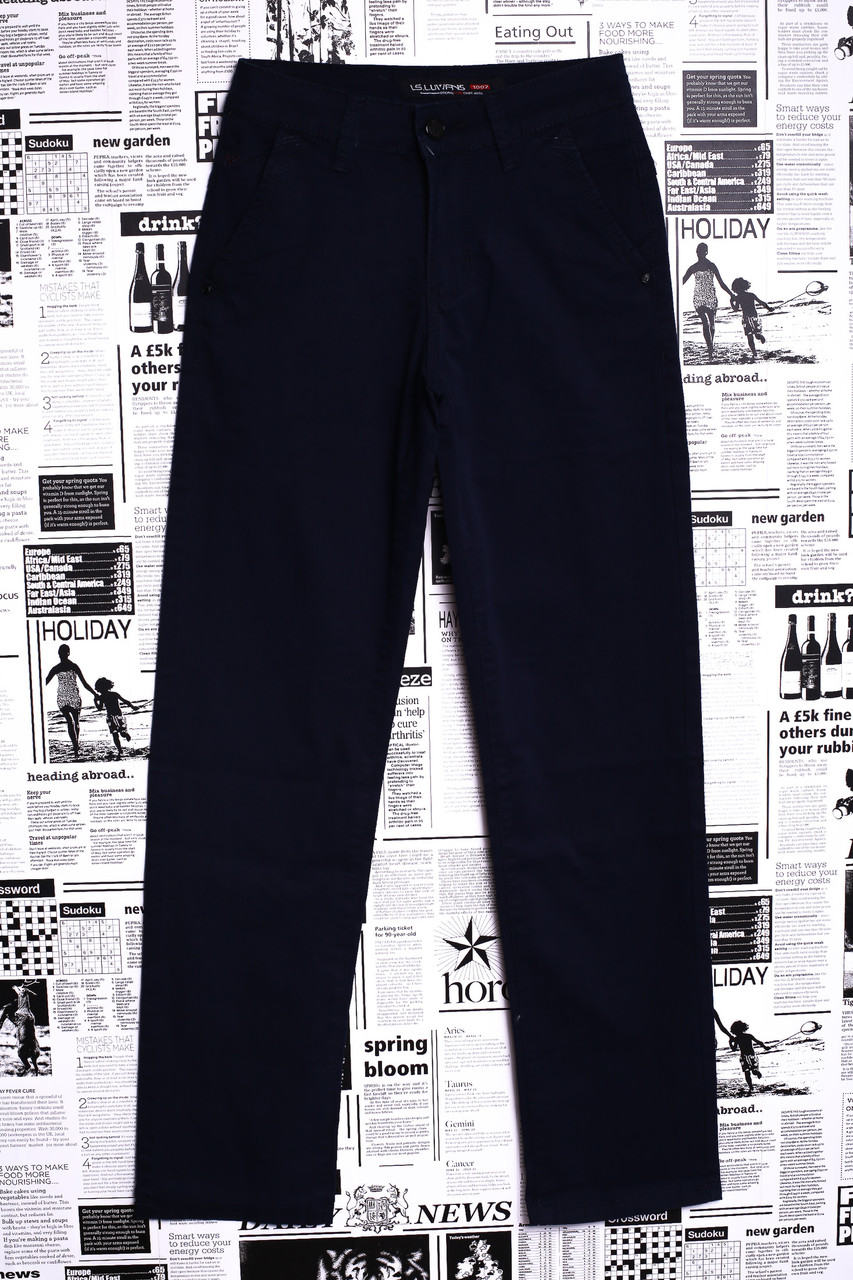Тёмно-синие брюки юниор 31149 (7 ед. 24-30) LS - фото 1 - id-p4574902
