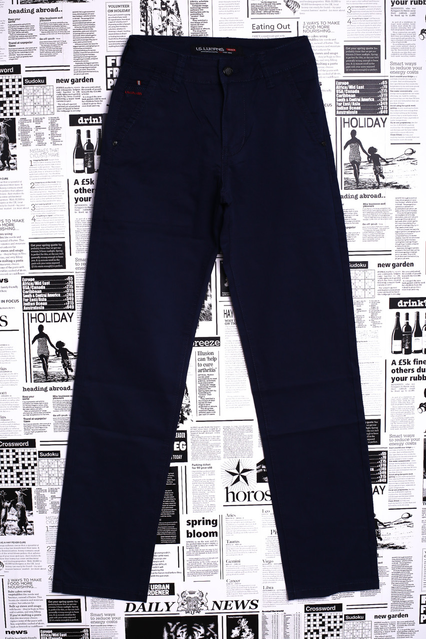 Тёмно-синие брюки юниор 31150 (7 ед. 24-30) LS - фото 1 - id-p4574903