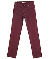 Бордовые брюки мужские 3755 (29-36, 7 ед.) Ле Гутти