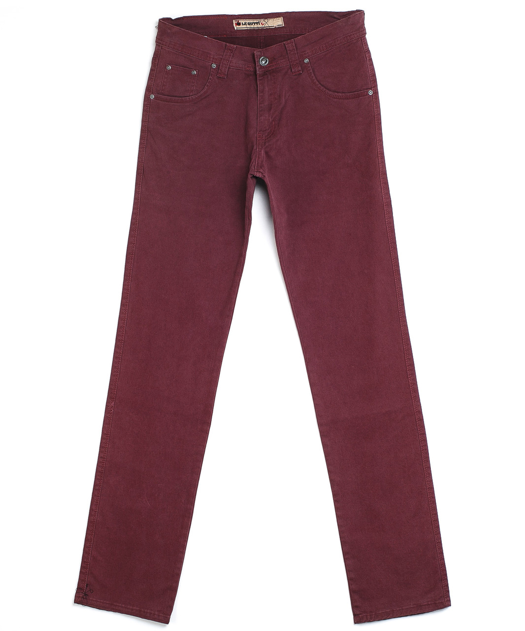Бордовые брюки мужские 3755 (29-36, 7 ед.) Ле Гутти - фото 1 - id-p4576020