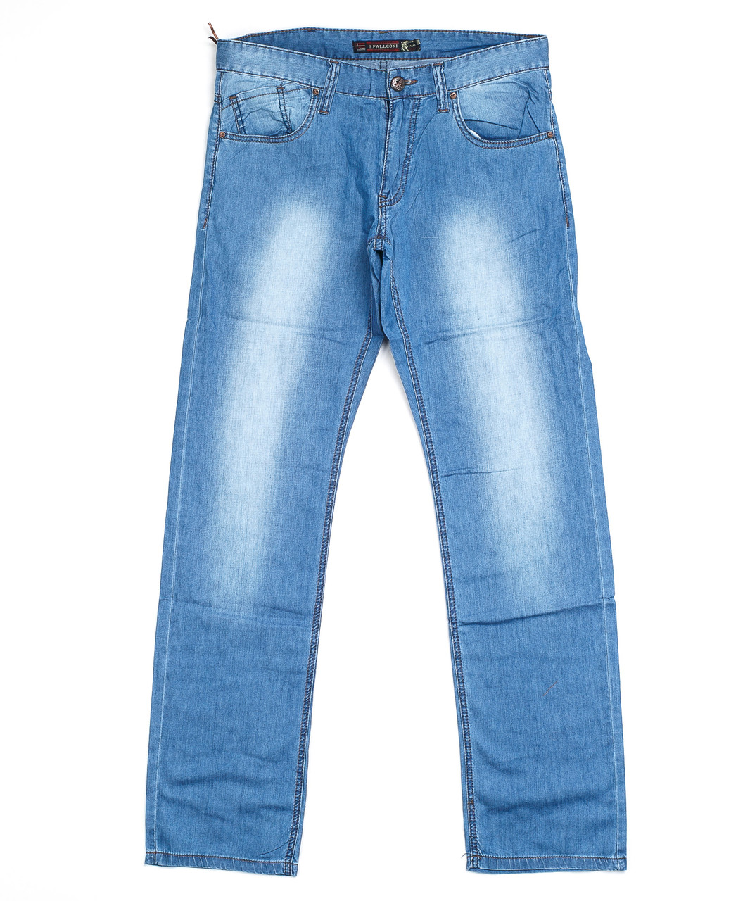 Прямые мужские джинсы 40115 (32-38 полубатал, 7 ед.) Фалькони - фото 1 - id-p4576077