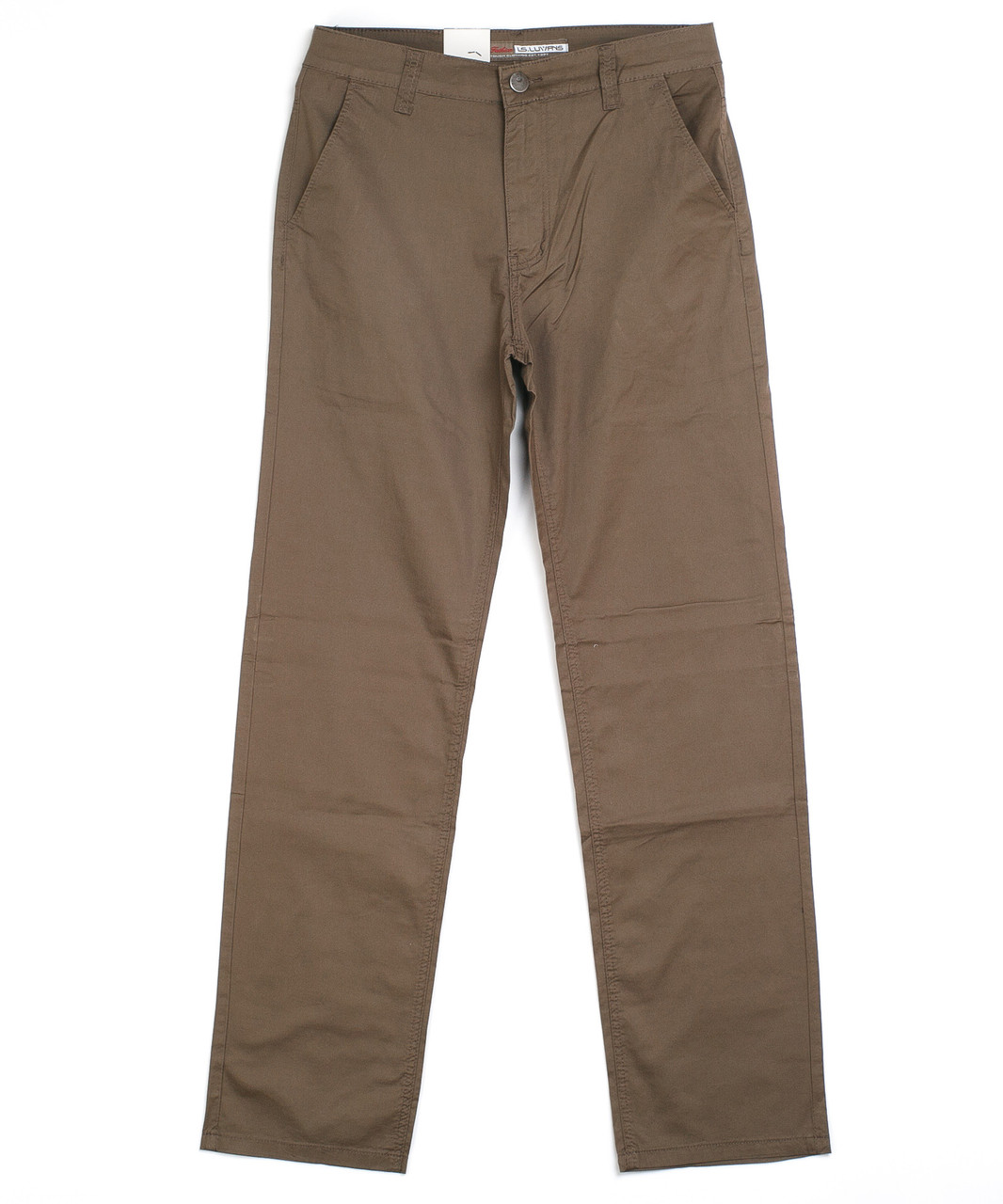 Мужские коричневые брюки 80078-A (30-38, 8 ед.) ЛС - фото 1 - id-p4670175
