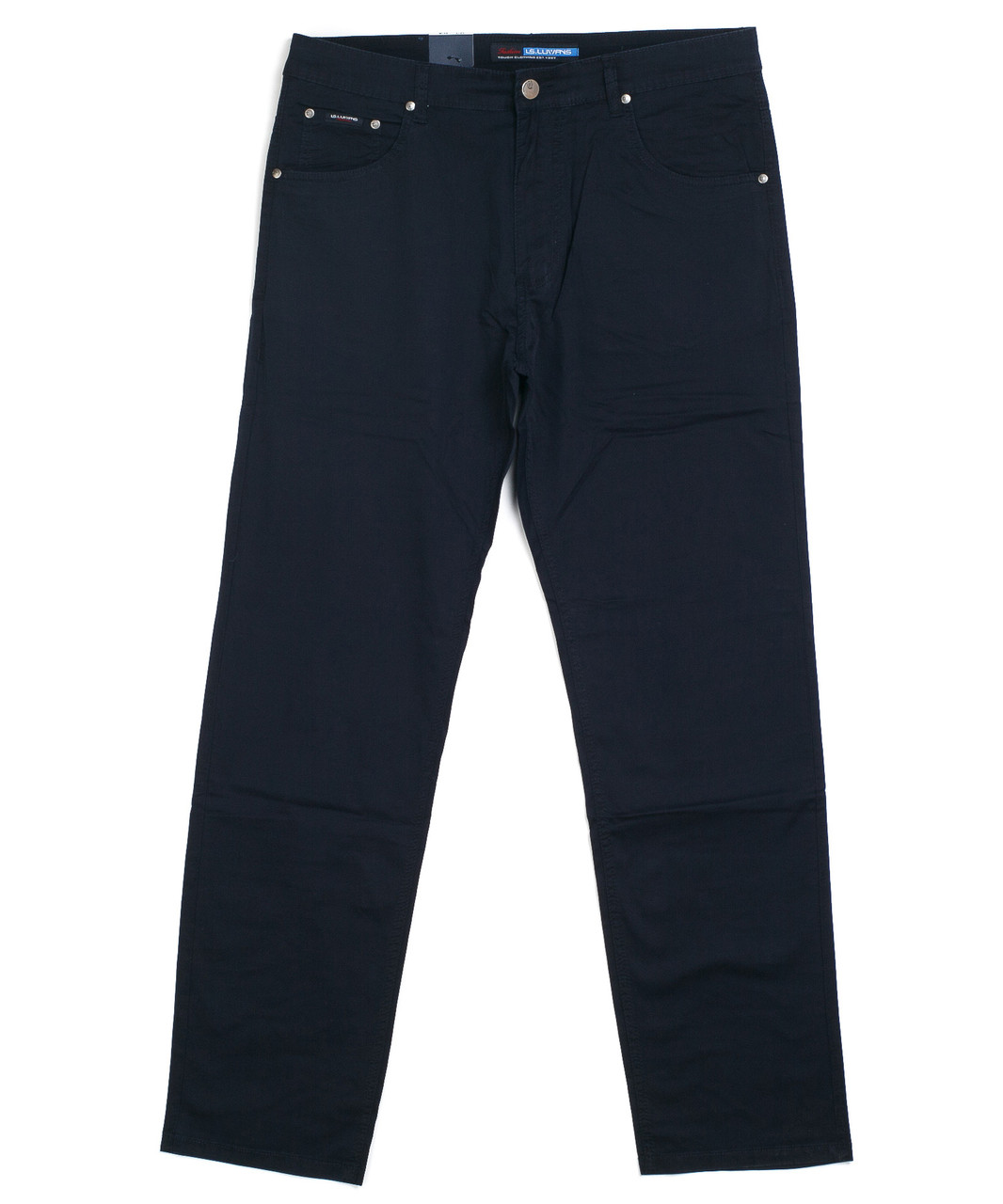 Мужские чёрные брюки 80079-D (34-42 батал, 8 ед.) ЛС - фото 1 - id-p4670183