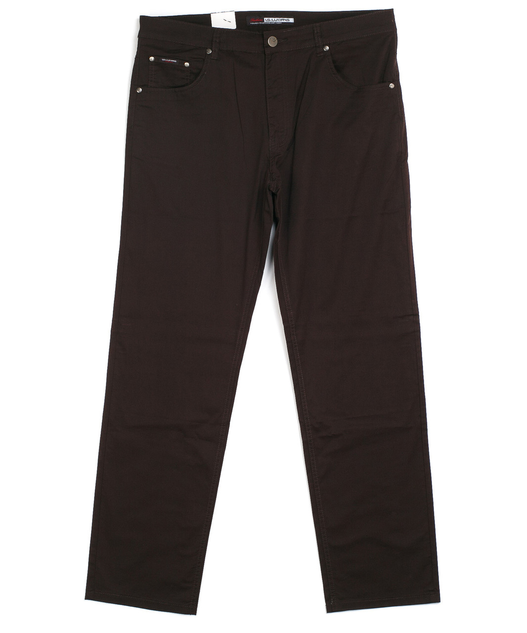 Мужские брюки шоколад 80062-D (34-42 батал, 8 ед.) ЛС - фото 1 - id-p4670189