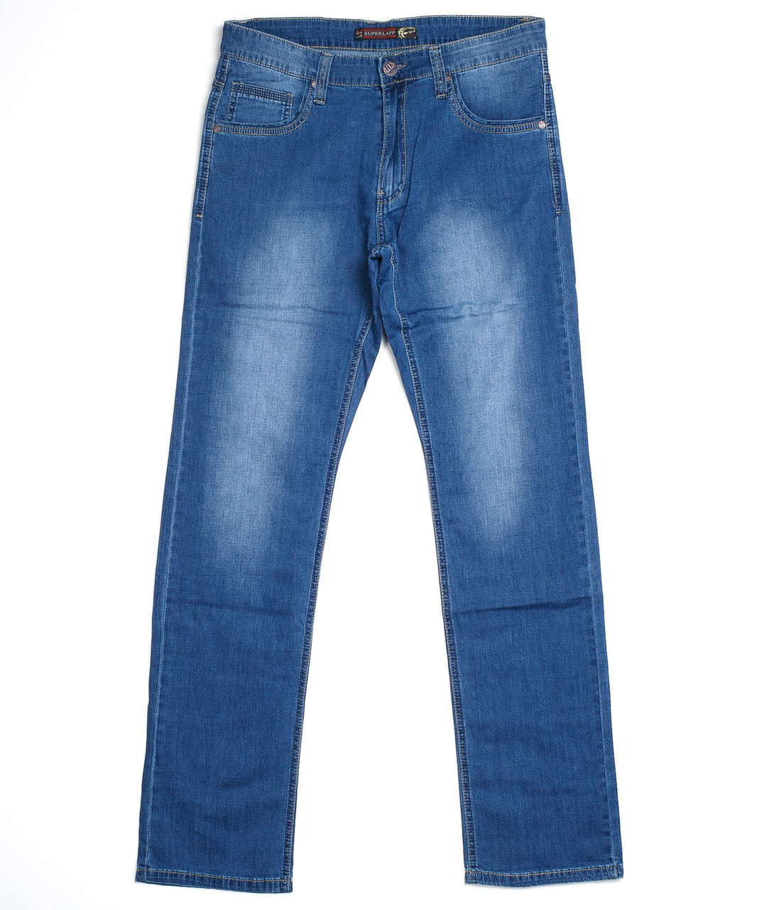 Прямые мужские джинсы 40806 (32-42 полубатал, 8 ед.) Суперлап - фото 1 - id-p4671086