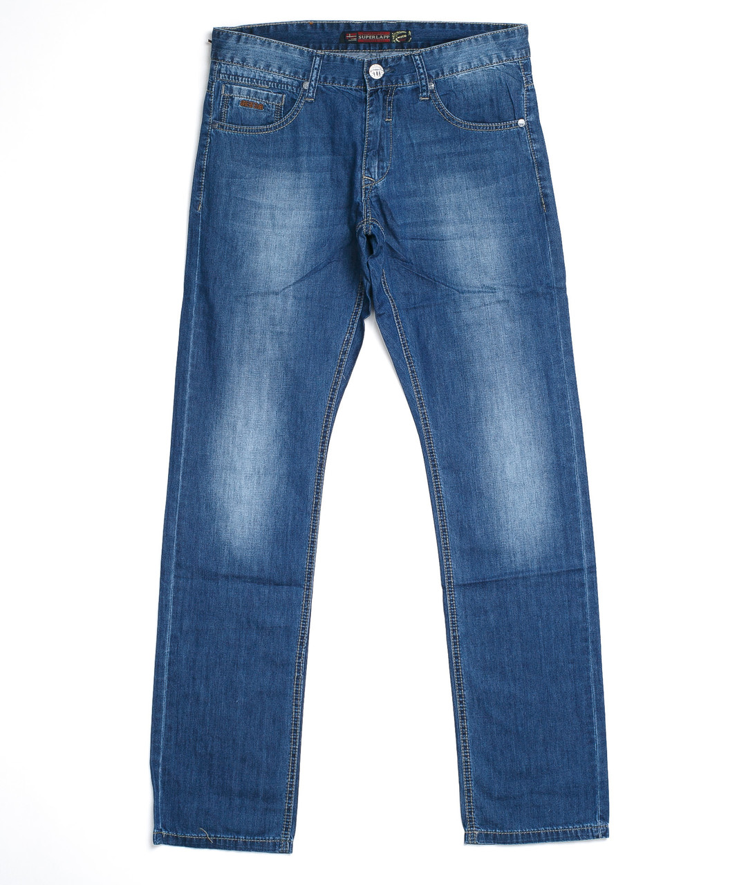 Мужские джинсы стрейч 40235 (30-36, 8 ед.) Суперлап - фото 1 - id-p4671088