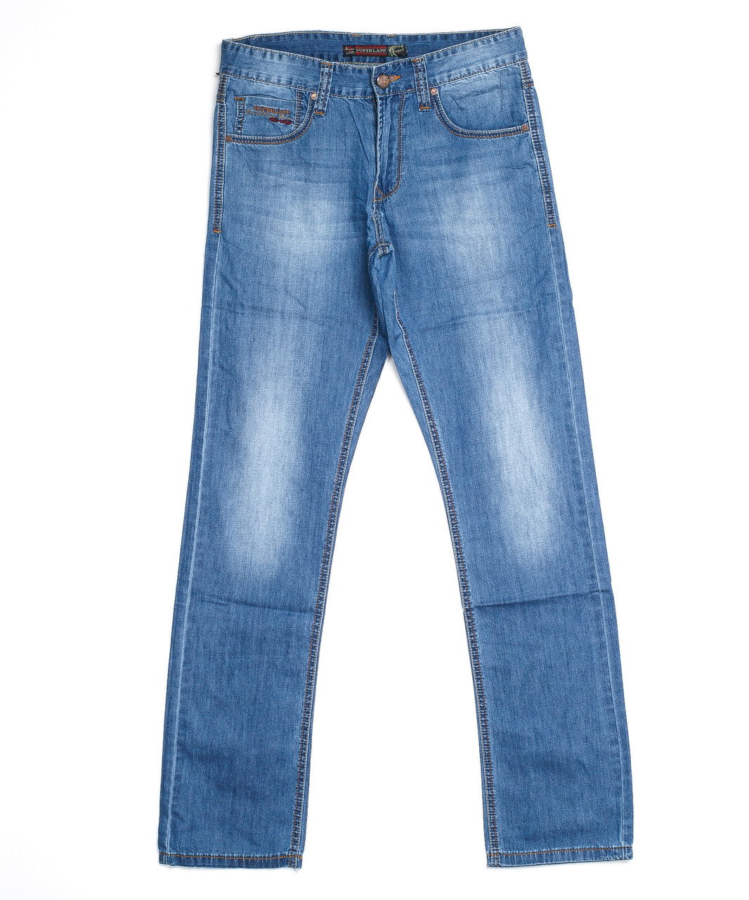 Зауженные мужские джинсы 40240 (29-38, 8 ед.) Суперлап - фото 1 - id-p4671090