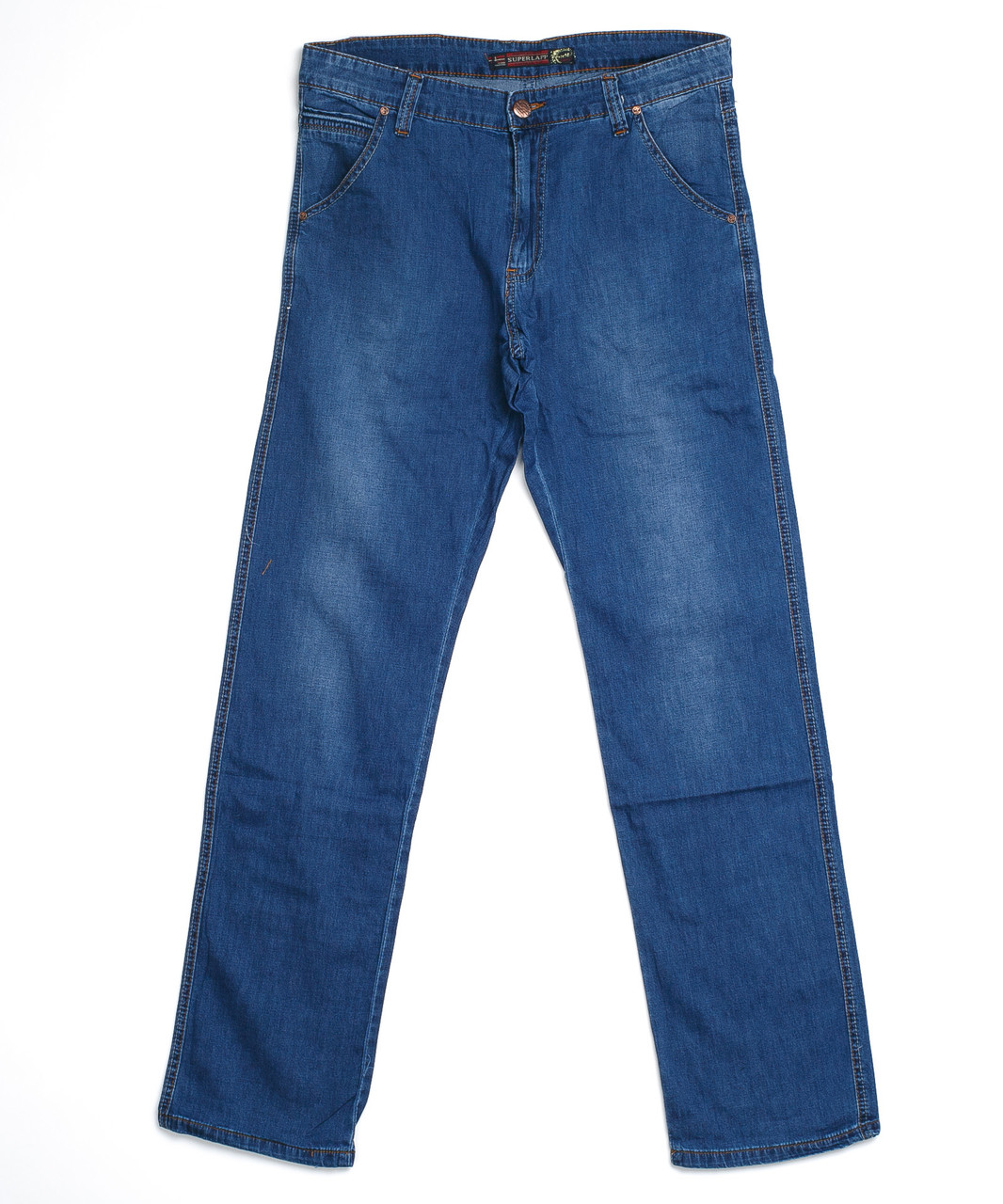 Прямые мужские джинсы 40802 (32-42 полубатал, 8 ед.) Суперлап - фото 1 - id-p4671091