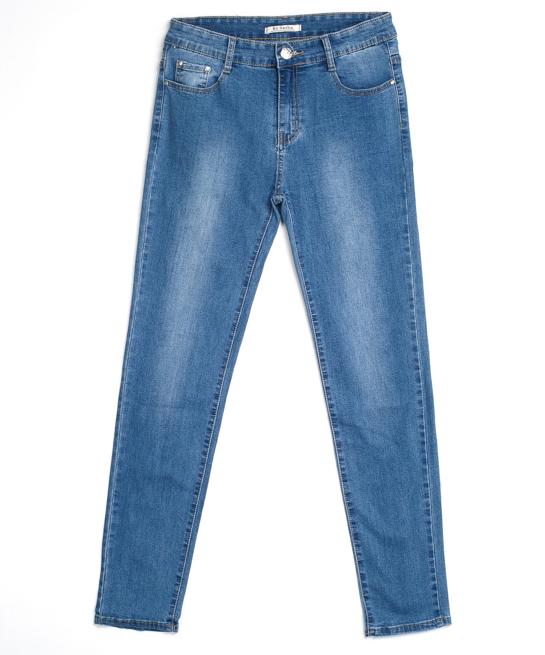 Зауженные женские джинсы 0717 (38-48 супербатал, 6 ед.) Бай Саша - фото 1 - id-p4671138