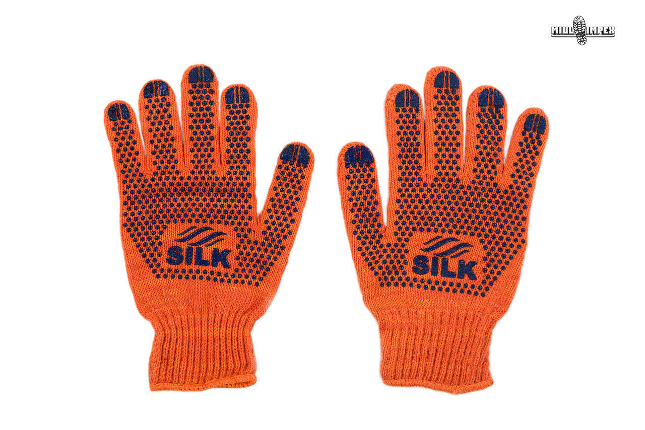 Перчатки SILK оранжевые (модель 1500) - фото 1 - id-p4671883