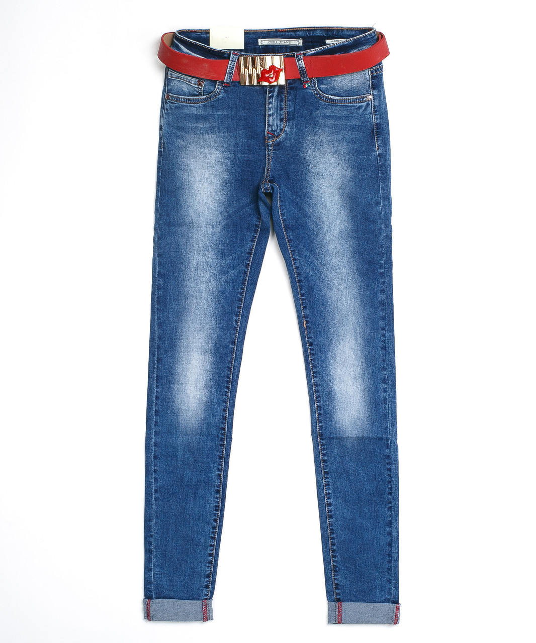 Женские джинсы с подворотом 9789 (25-30, 6 ед.) Куди - фото 1 - id-p4672067