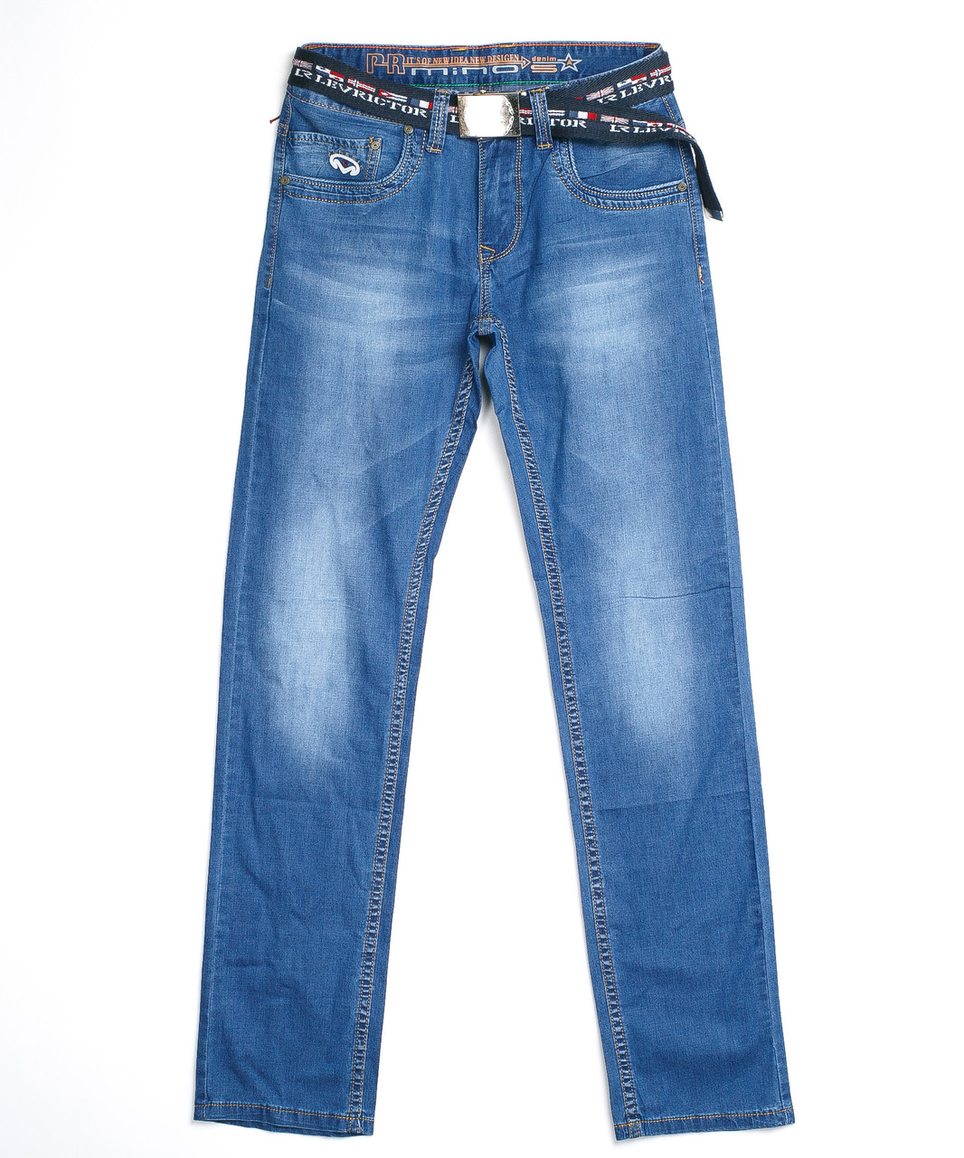 Мужские джинсы с ремнём 66011 (29-38, 8 ед.) Пр.Минос - фото 1 - id-p4672072