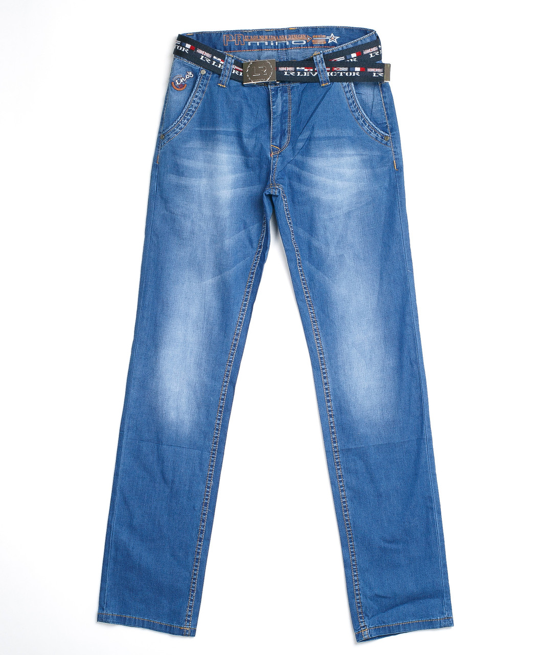 Мужские джинсы с ремнём 66009 (29-38, 8 ед.) Пр.Минос - фото 1 - id-p4672073