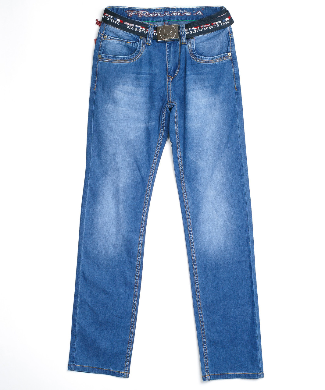 Мужские джинсы с ремнём 66010 (29-38, 8 ед.) Пр.Минос - фото 1 - id-p4672074