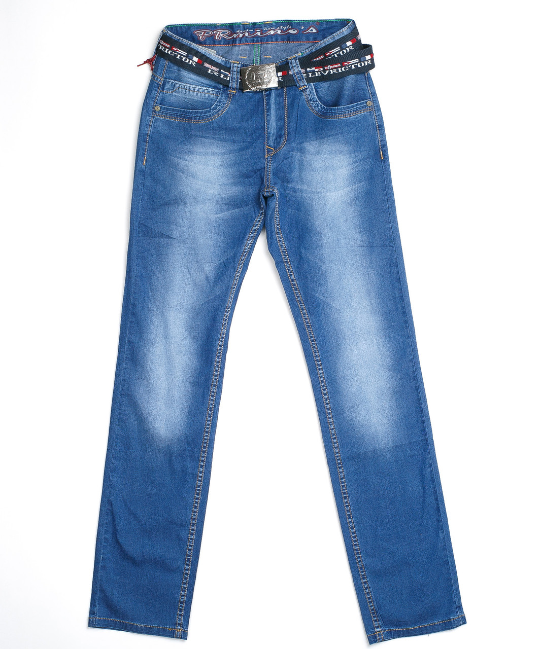Мужские джинсы с ремнём 66012 (29-38, 8 ед.) Пр.Минос - фото 1 - id-p4672075