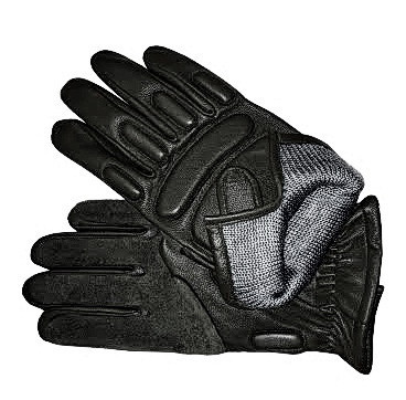 Перчатки тактические кожаные черные (утепленные) - фото 1 - id-p4673317