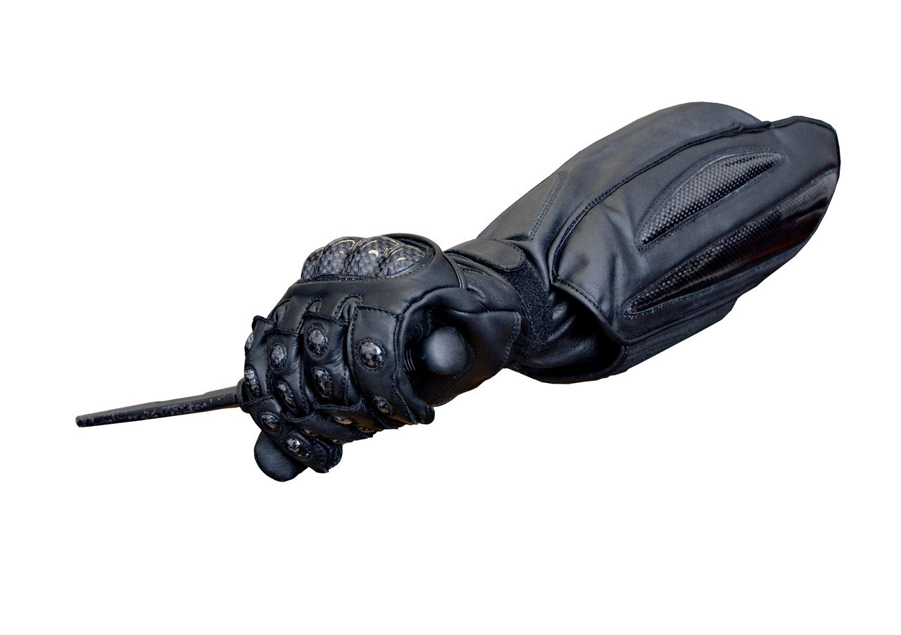 Тактические перчатки для ножевого боя с длинной крагой - фото 1 - id-p4673321