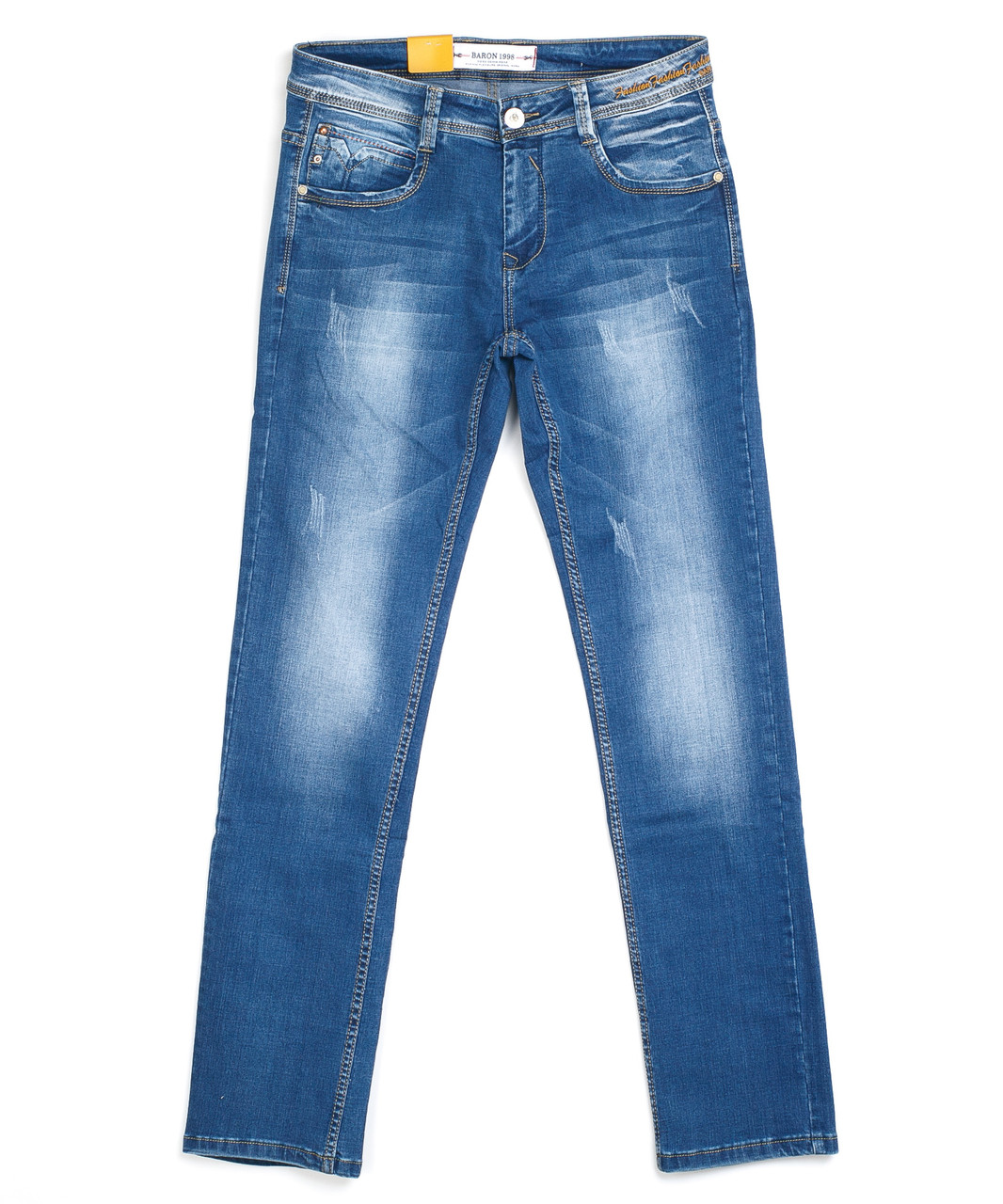 Мужские зауженные джинсы 9349 (32-38 полубатал, 6 ед.) Барон - фото 1 - id-p4673986