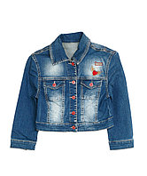 Женская джинсовая куртка 6216-BM ( L-3XL полубатал, 4 ед.) Кракпот