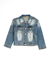Женская джинсовая куртка 9320 ( L-3XL полубатал, 4 ед.) Кракпот