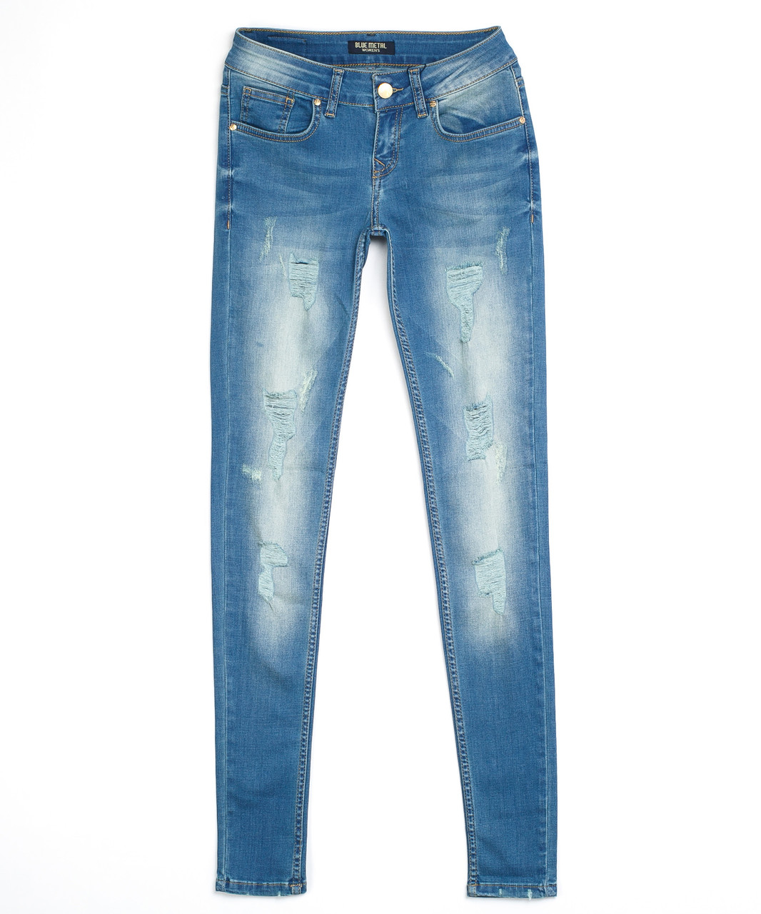 Рваные женские джинсы 1122-1 (26-30, 5 ед.) Блю Метал - фото 1 - id-p4674195
