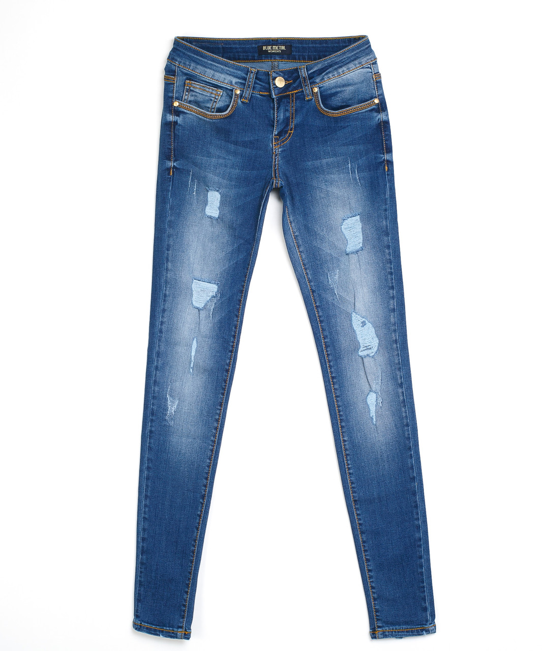 Рваные женские джинсы 1122-2 (26-30, 5 ед.) Блю Метал - фото 1 - id-p4674196