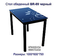 Стол стеклянный BR-09 Black