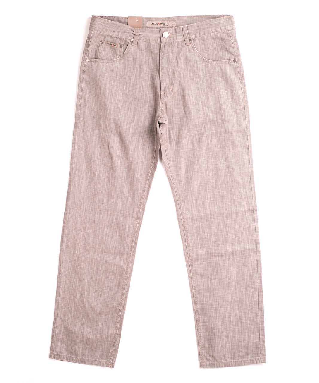 Мужские коричневые брюки 30010 (34-44 батал, 8 ед.) ЛС - фото 1 - id-p4680597