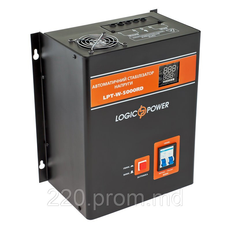 Стабилизатор напряжения LogicPower LPT-W-5000RD BLACK - фото 1 - id-p4706101