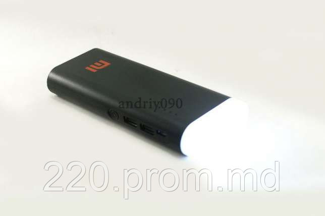 Power Bank Xiaomi 20000 mAh с лампой - фото 1 - id-p4718650