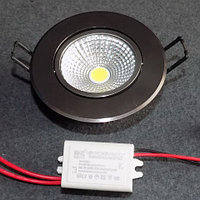 Светильник светодиодный дневного света Horoz Electric панель 5W сверхъяркий поворотный круг MMD-534614