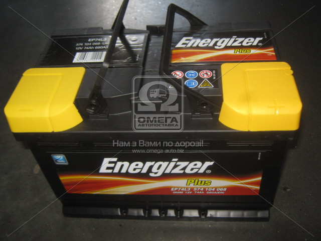 Аккумулятор Energizer Plus 74Ah R+ EN680 - фото 1 - id-p4753990
