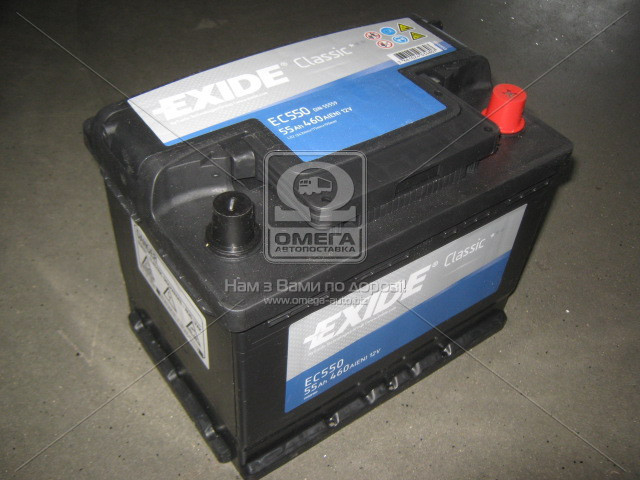 Аккумулятор Exide CLASSIC 55Ah R+ EN460 - фото 1 - id-p4754011