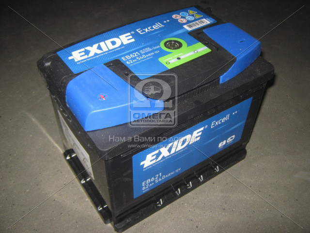 Аккумулятор Exide EXCELL 62Ah L+ EN540 - фото 1 - id-p4754017