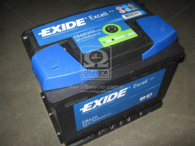Аккумулятор Exide EXCELL 62Ah R+ EN540 - фото 1 - id-p4754018