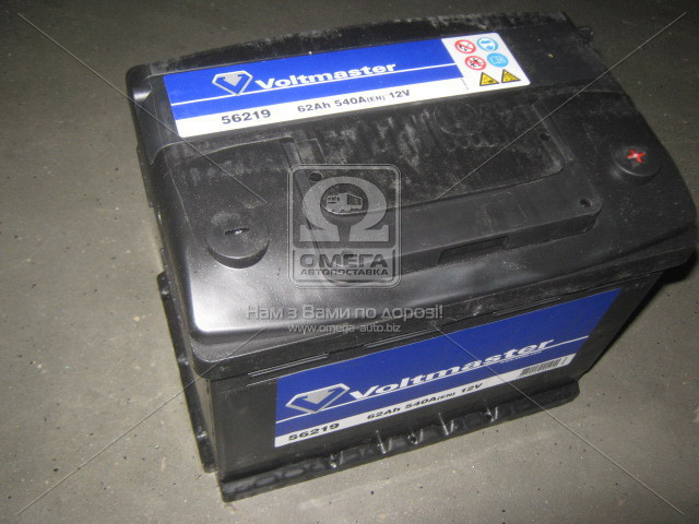Аккумулятор VOLTMASTER 62Ah R+ EN540 - фото 1 - id-p4754019