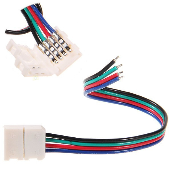 Dilux - Соединительный кабель с коннектор для светодиодной ленты RGB SMD 5050 RGB 4pin (1 jack) - фото 1 - id-p4773026